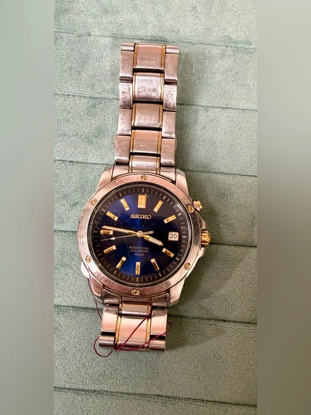 Seiko Blue Dial Two-Tone Men’s Watch